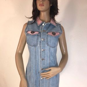 Vintage 80’s denim mini dress
